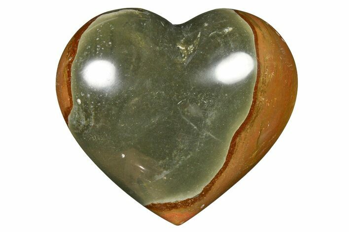 Wide, Polychrome Jasper Heart - Madagascar #277933